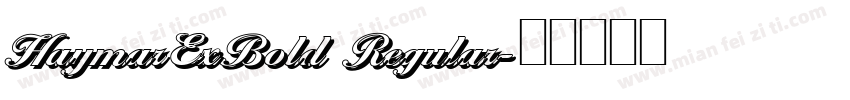 HaymarExBold Regular字体转换